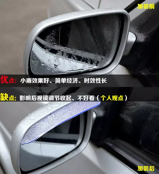 雨天汽车后视镜防水妙招 正确有效确保行车安全